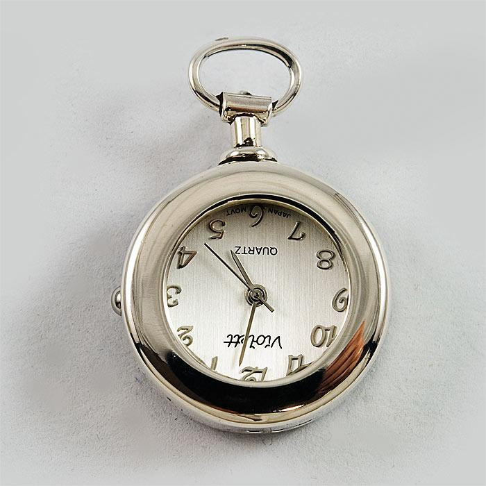 Zegarek srebrny damski na łańcuszek + opcja grawer Violett 99