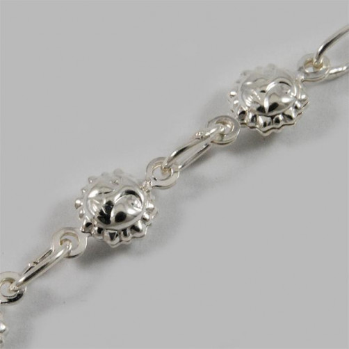 Bransoletka srebrna słoneczka B 26/0 3.3g