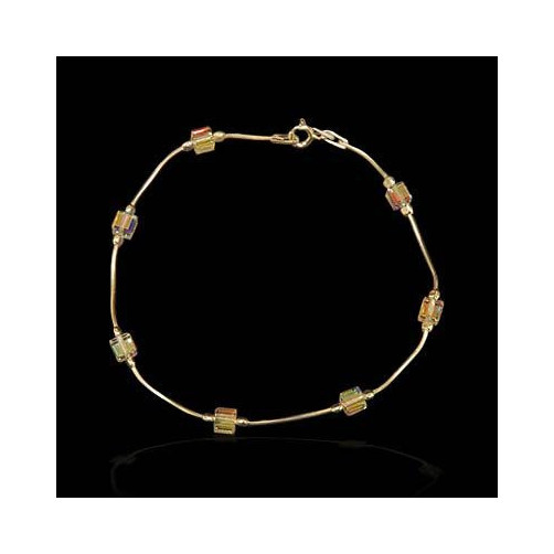 Bransoletka srebrna z kryształkami swarovskiego B17 2.7g