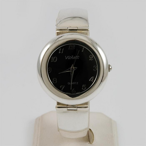 Zegarek srebrny damski na bransolecie + opcja grawer Violett 106