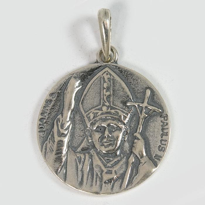 Wisiorek srebrny Jan Paweł II