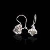 Kolczyki srebrne z kryształem górskim SA 580 5.8g