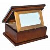 Drewniana szkatułka na biżuterię z lusterkiem 777-099