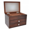 Drewniana szkatułka na biżuterię z lusterkiem 777-263