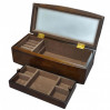 Drewniana szkatułka na biżuterię z lusterkiem 777-012