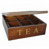 Drewniana skrzynka na herbatę 777-079