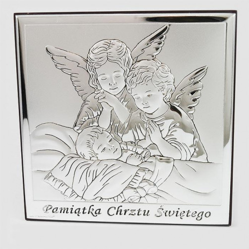 Anioł stróż z dzieckiem - Pamiątka Chrztu Świętego 815-0137