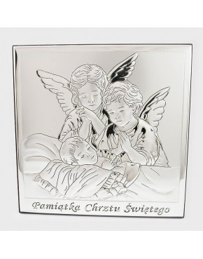 Anioł stróż z dzieckiem - Pamiątka Chrztu Świętego 815-0138