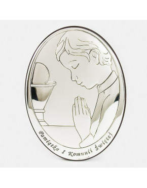 Ikona, obrazek srebrny - Pamiątka I Komunii Świętej 815-0150