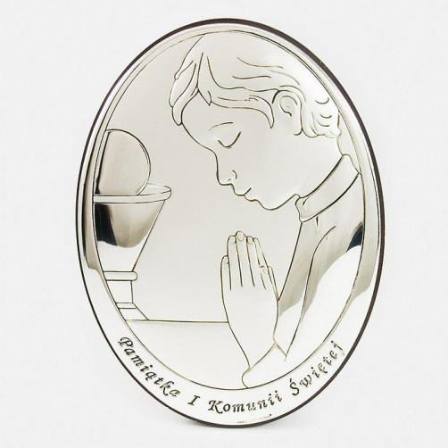 Ikona, obrazek srebrny - Pamiątka I Komunii Świętej 815-0150