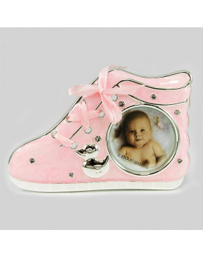 Ramka w kształcie różowego bucika dla dziewczynki 473-3192