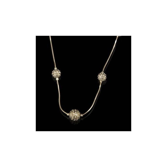 Naszyjnik srebrny z kuleczkami N32 6.8g