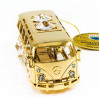 Złota figurka auto z kryształkami swarovskiego 122-0092