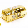 Złota figurka auto z kryształkami swarovskiego 122-0092