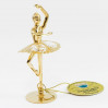 Złota figurka baletnica z kryształkami swarovskiego 122-0098