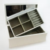 BIała szkatułka, kasetka na biżuterię MSW09WW