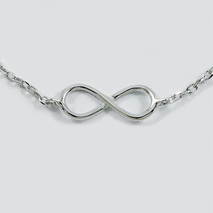 Bransoletka srebrna celebrytka - nieskończoność B20/0N