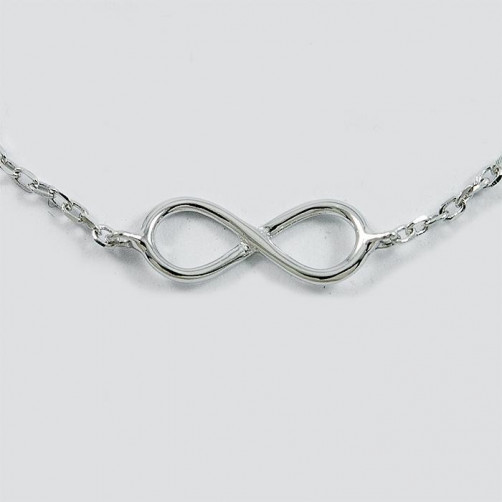 Bransoletka srebrna celebrytka - nieskończoność B20/0N