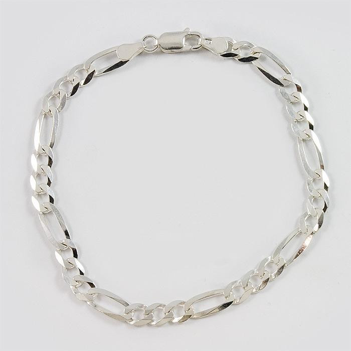 Bransoletka srebrna figaro BR4