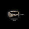 Pierścionek srebrny z onyxem FD 6.1g