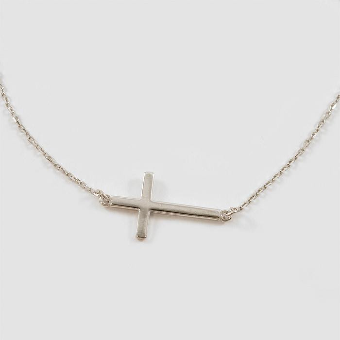 Bransoletka srebrna CELEBRYTKA - krzyżyk GO 12