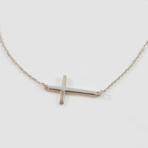 Bransoletka srebrna CELEBRYTKA - krzyżyk GO 12