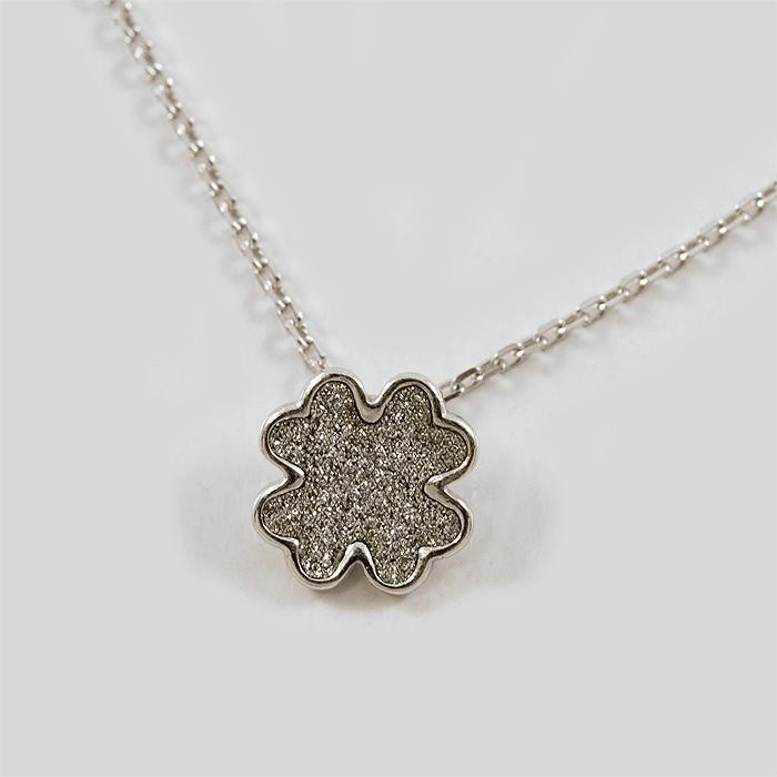 Łańcuszek srebrny CELEBRYTKA - koniczynka GO 18