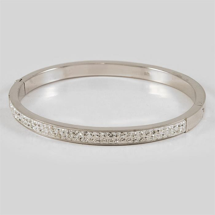 Bransoletka srebrna z cyrkoniami 125/T