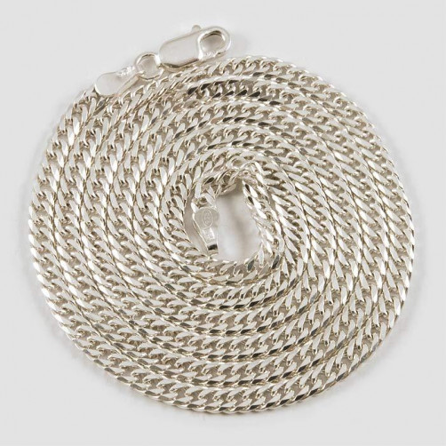 Łańcuszek srebrny pancerka Ł39/0 55cm