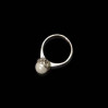 Pierścionek srebrny z perełką SF 1.8g