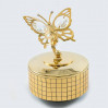 Złota pozytywka motyl z kryształkami swarovskiego 12309