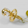 Złota figurka smoczek z kryształkami Swarovskiego oraz grawerem z etui 122-0209