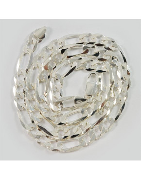 Łańcuch srebrny figaro 50cm ŁAN79