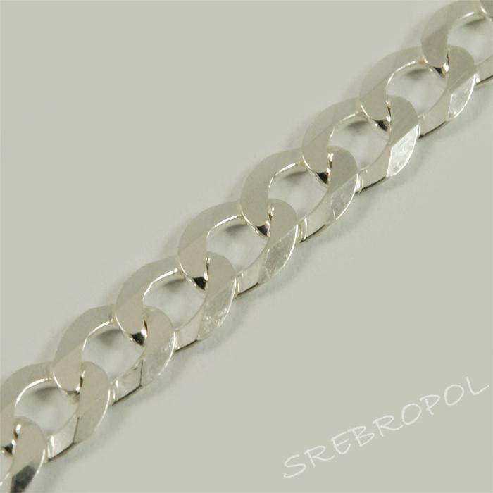 Łańcuszek srebrny pancerka ŁAN31