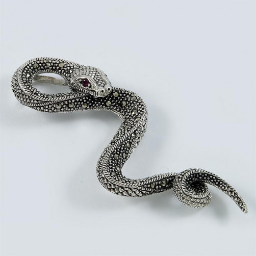 Zawieszka srebrna wąż - markazyty ZS 125/T