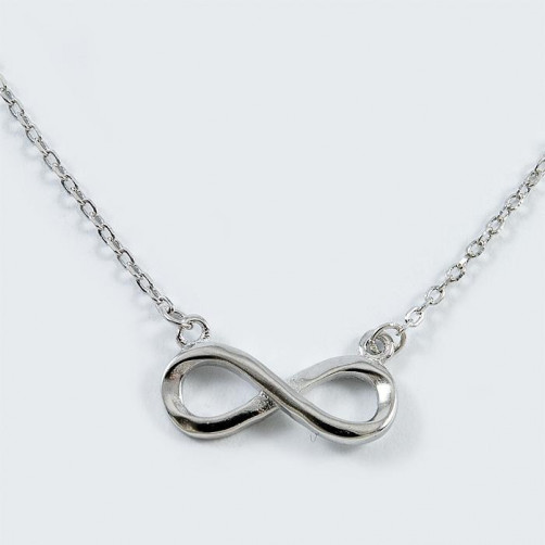 Łańcuszek srebrny celebrytka znak nieskończoności N22/0
