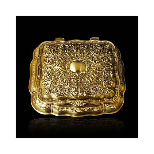 Szkatułka mosiądzowana 472-4017