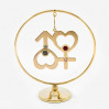 Złota figurka symbol mężczyzny i kobiety z kryształkami swarovskiego 366-0311