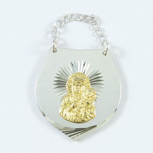 Ryngraf srebrny Matka Boska Częstochowska ME32