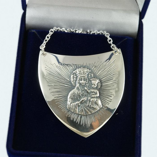 Ryngraf srebrny Matka Boska Częstochowska 60/TA