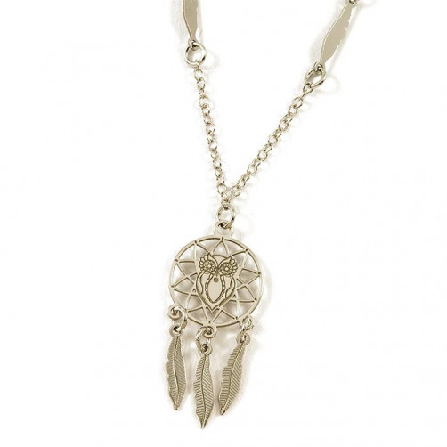 Naszyjnik srebrny z sową AN35