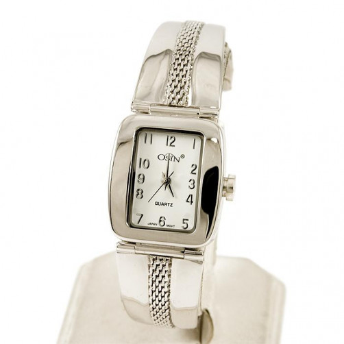 Zegarek srebrny damski rodowany + opcja grawer Osin 75