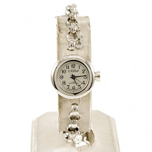 Zegarek srebrny damski rodowany + opcja grawer Osin 77