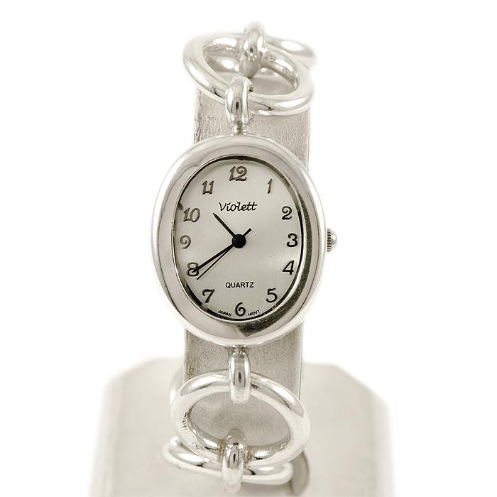 Zegarek srebrny damski na bransolecie Violett 174