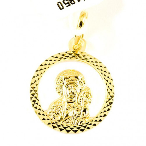 Złoty medalik Matka Boska Częstochowska pr 585 ZŁ10