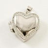Srebrny sekretnik w kształcie serca SEK2