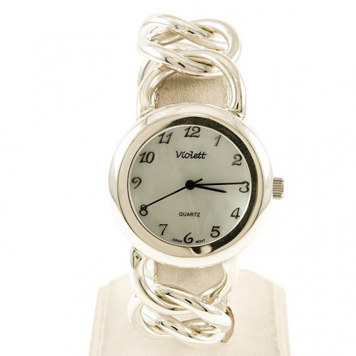 Zegarek srebrny damski na bransolecie Violett 177