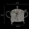 Cukiernica posrebrzana z łyżeczką 466-7434