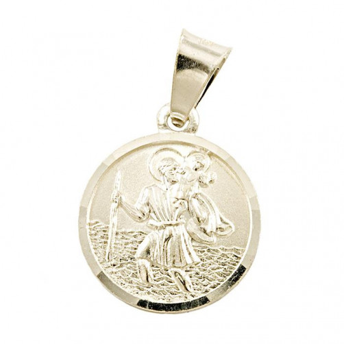 Medalik srebrny Święty Krzysztof M14
