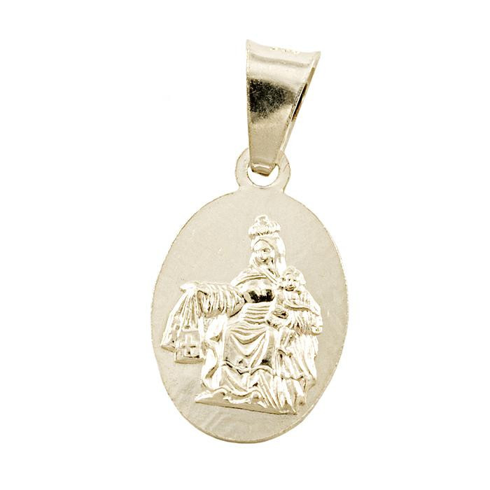 Medalik srebrny Matka Boska Szkaplerzna M18